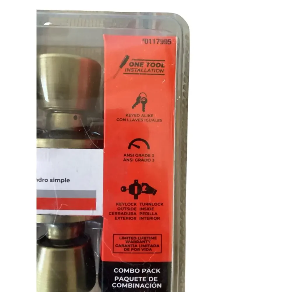 Reliabilt Keyed Entry Brass Doorknob
